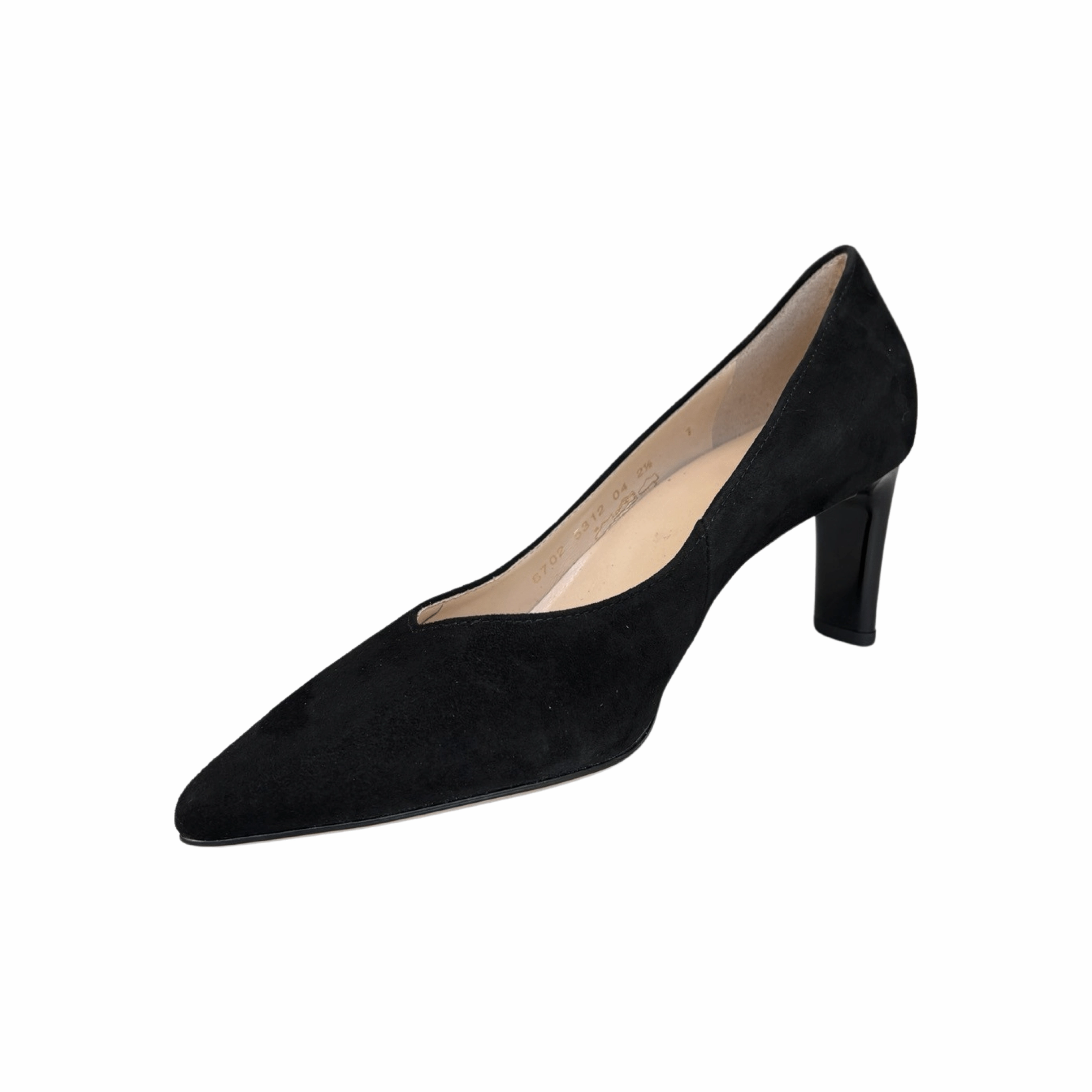 106702 Black Suede Pump