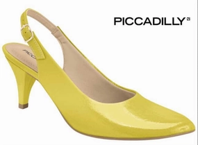 745045A Yellow Slingback Pump