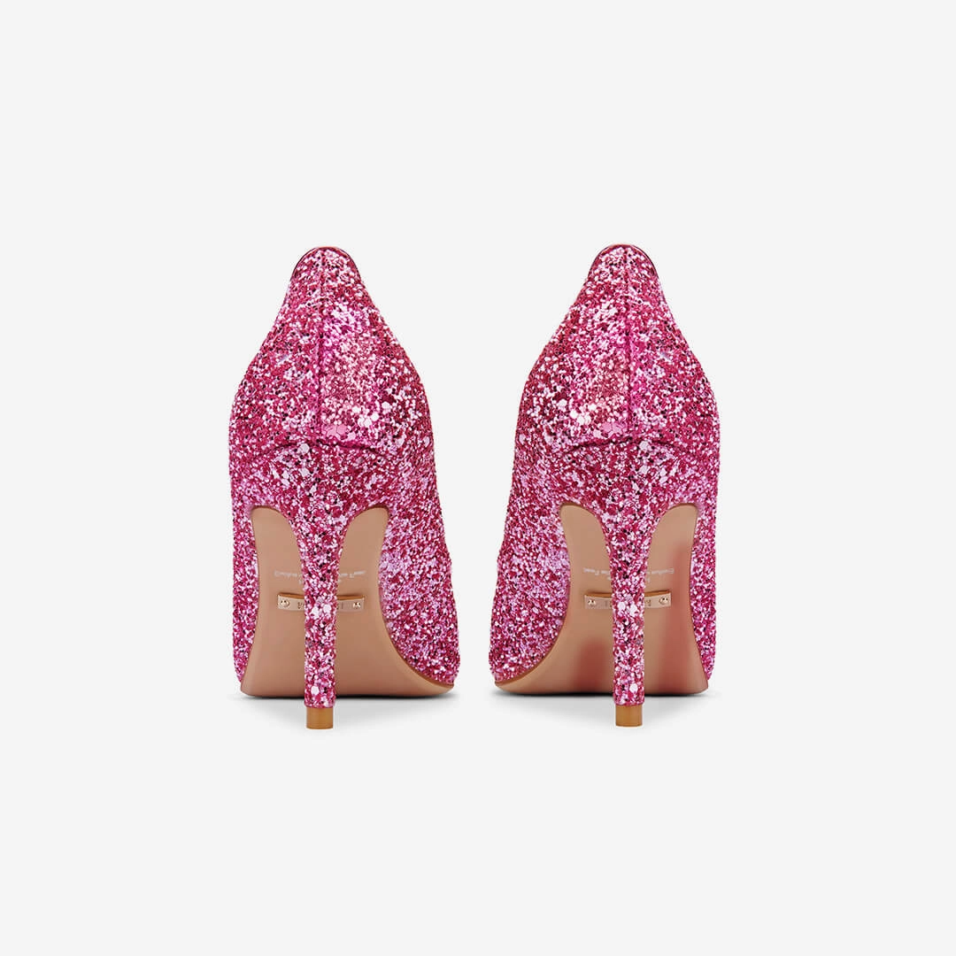 *Kayte - Pink Glitter Party Pump
