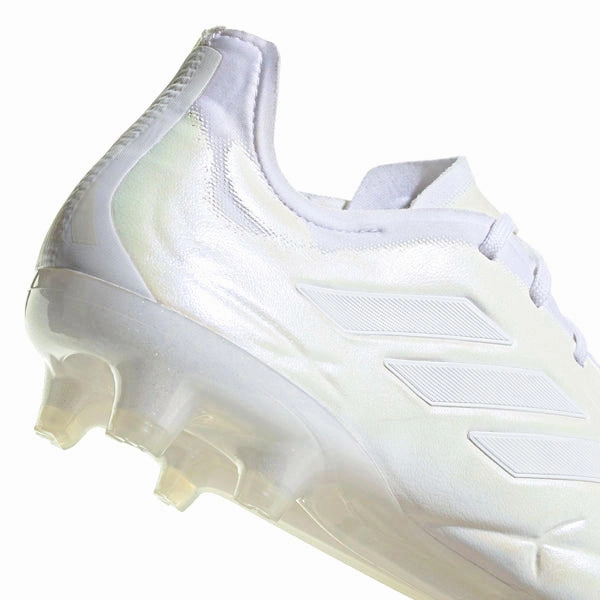 adidas Copa Pure.1 FG Soccer Cleats (Pearlized White/Metallic)