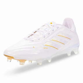 adidas Copa Pure 2 Elite FG Soccer Cleats (White/Metallic Gold)