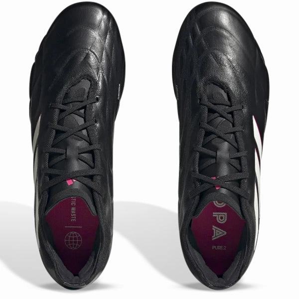 adidas Copa Pure.2 Firm Ground Soccer Cleats (Black/Shock Pink)