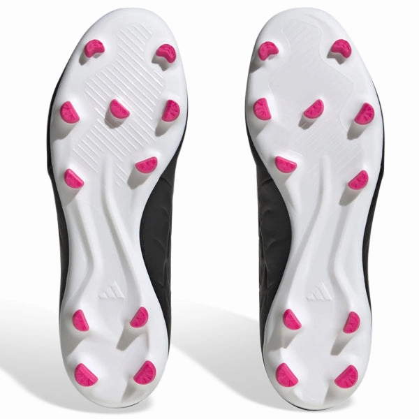 adidas Copa Pure.3 Firm Ground Soccer Cleats (Core Black/White/Pink)