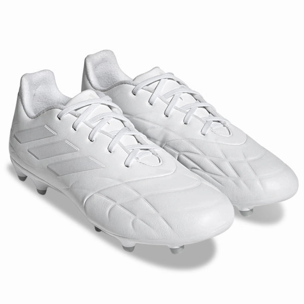 adidas Copa Pure.3 Firm Ground Soccer Cleats (White/White)