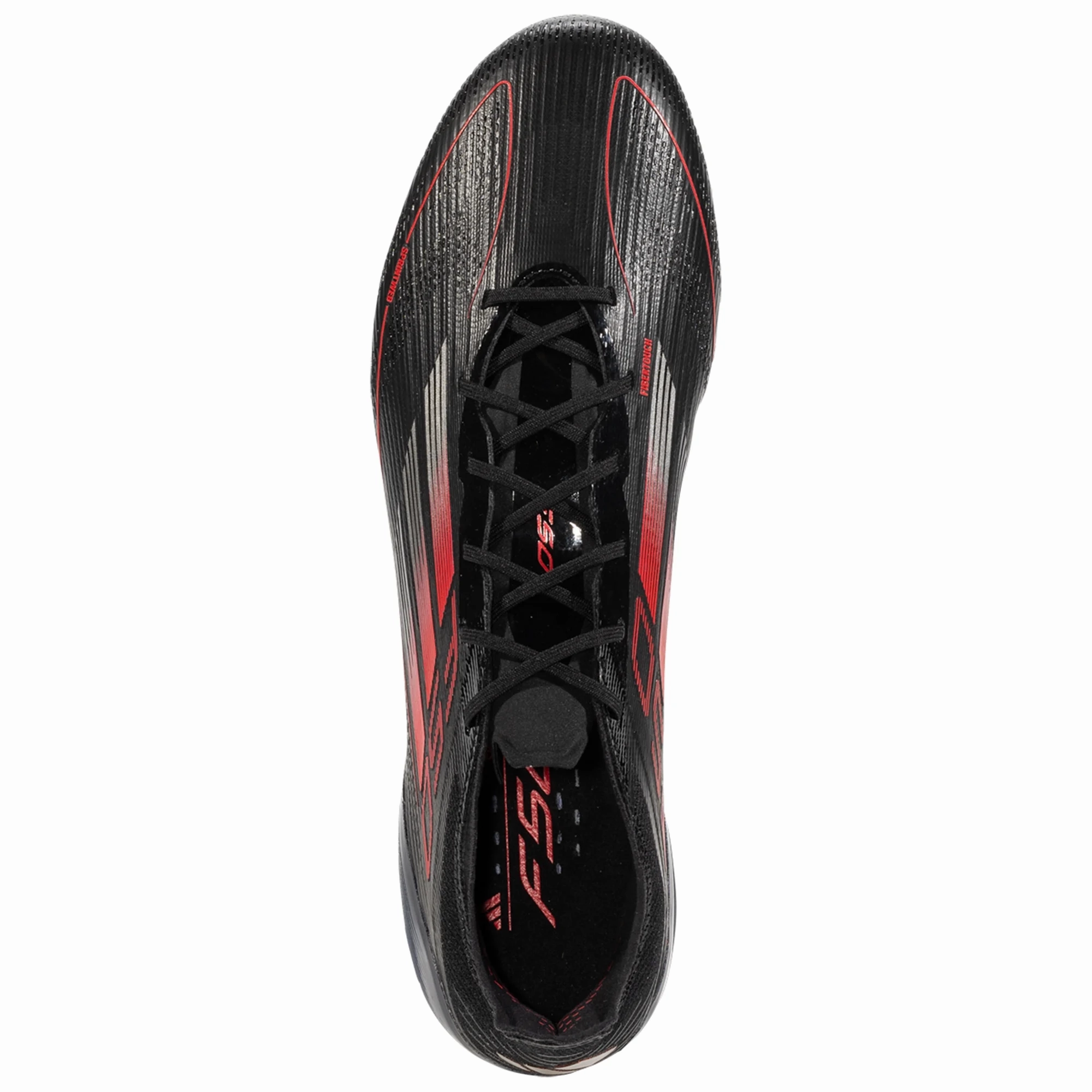 adidas F50 Elite FG Soccer Cleats (Black/Iron Metallic/Lucid Red)