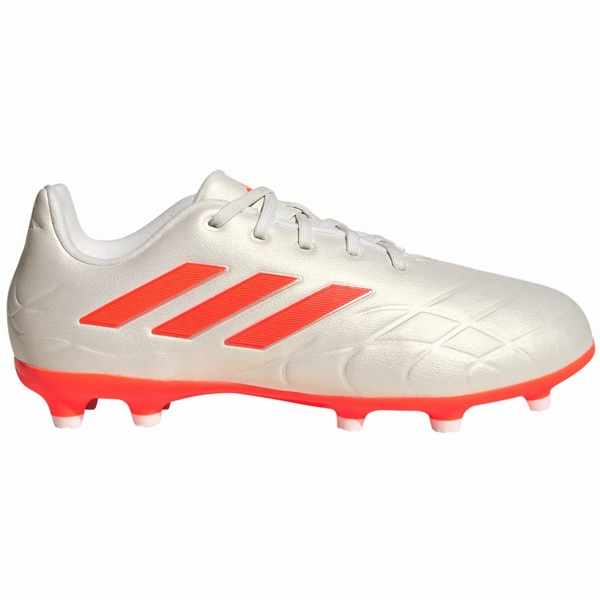 adidas Jr. Copa Pure.3 Firm Ground Soccer Cleats (Off White/Team Solar Orange)