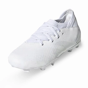 adidas Jr. Predator Accuracy.3 Firm Ground Soccer Cleats (Core White)