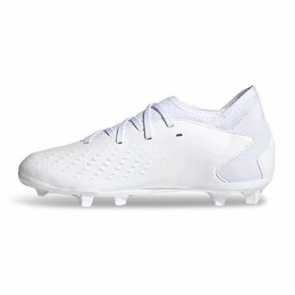 adidas Jr. Predator Accuracy.3 Firm Ground Soccer Cleats (Core White)