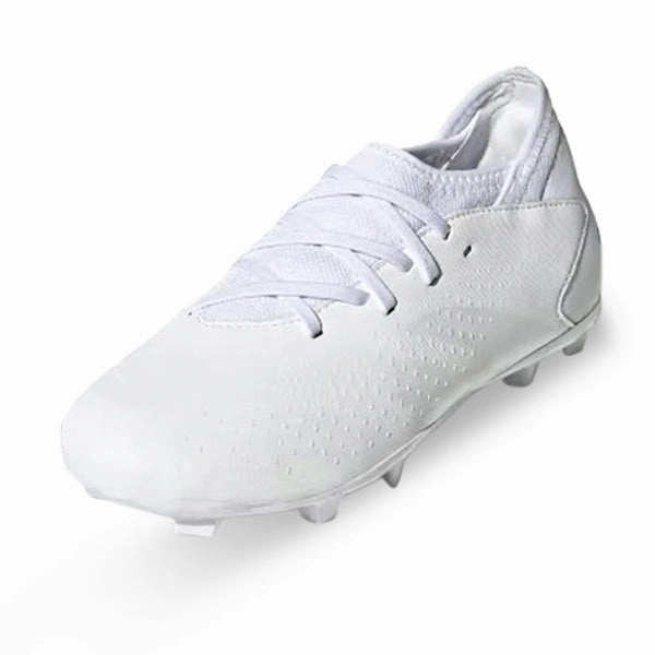 adidas Jr. Predator Accuracy.3 Firm Ground Soccer Cleats (Core White)