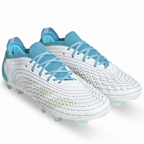 adidas Predator Accuracy.1 L Firm Ground Soccer Cleats (White/Grey Two/Preloved Blue)