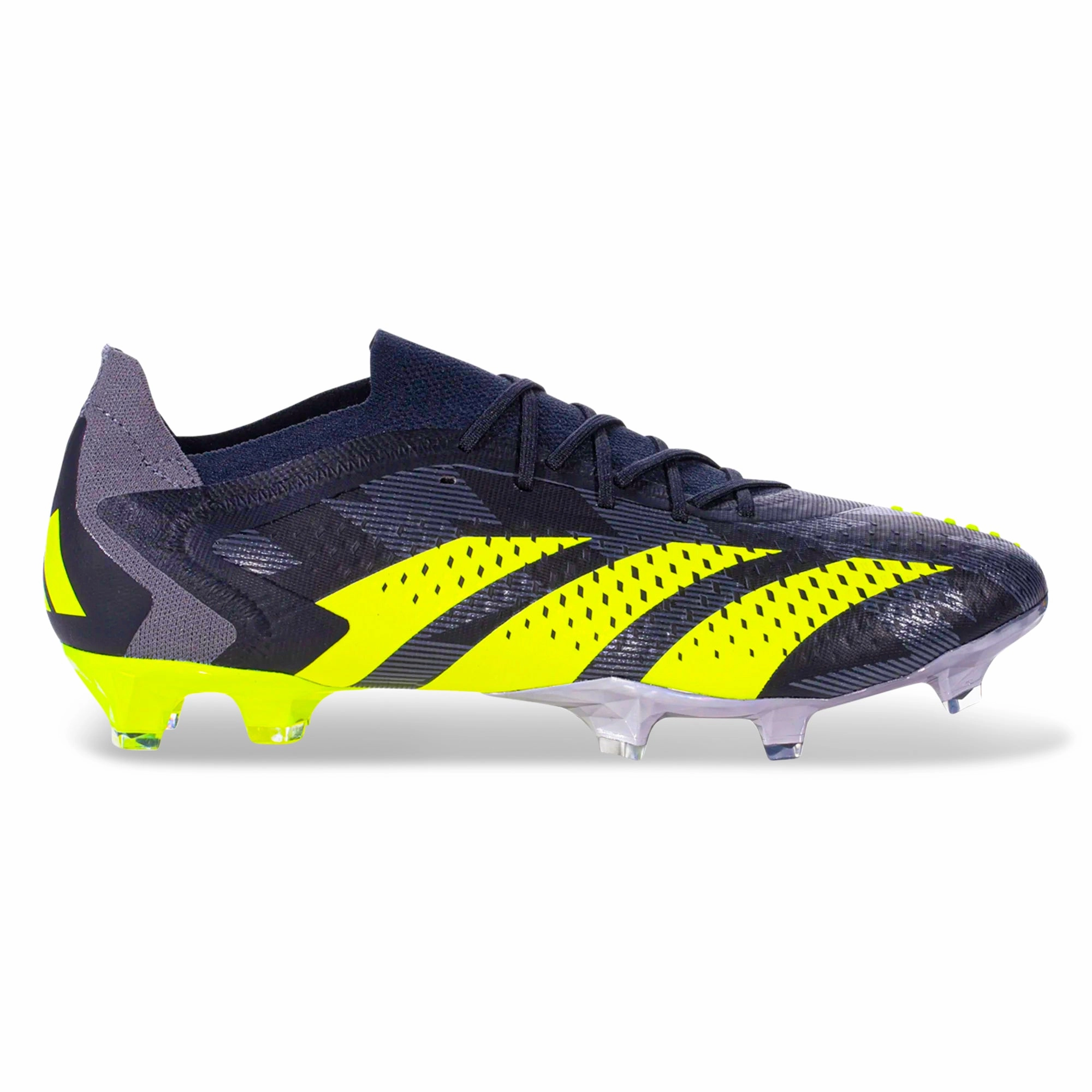 adidas Predator Accuracy.1 Low INJ Firm Ground Soccer Cleats (Core Black/Team Solar Yellow 2)