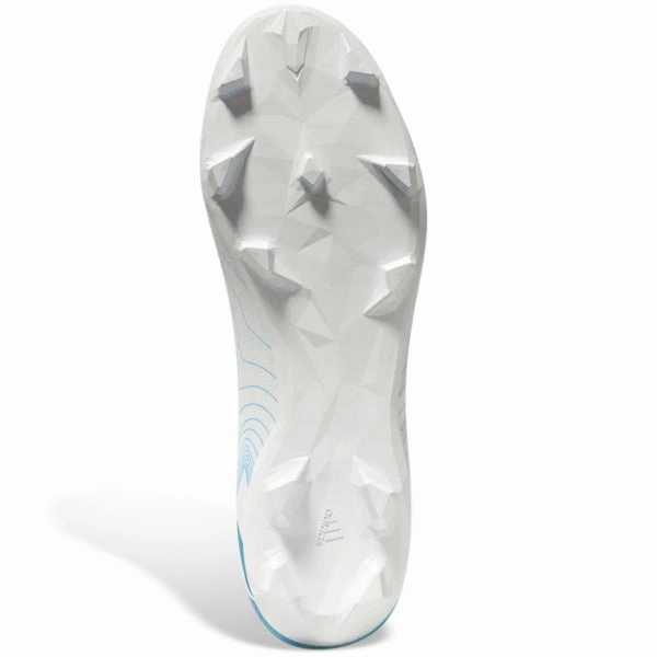 adidas Predator Accuracy.3 Firm Ground Soccer Cleats (White/Grey/Preloved Blue)