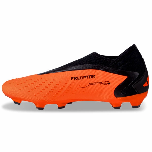 adidas Predator Accuracy.3 Laceless Firm Ground Soccer Cleats (Tea Solar Orange/Black)