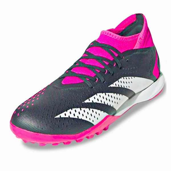 adidas Predator Accuracy.3 Turf Soccer Shoes (Core Black/Team Shock Pink)