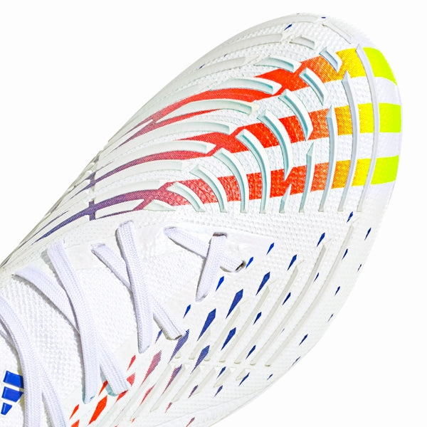 adidas Predator Edge.2 Firm Ground Soccer Cleats (White/Multi)