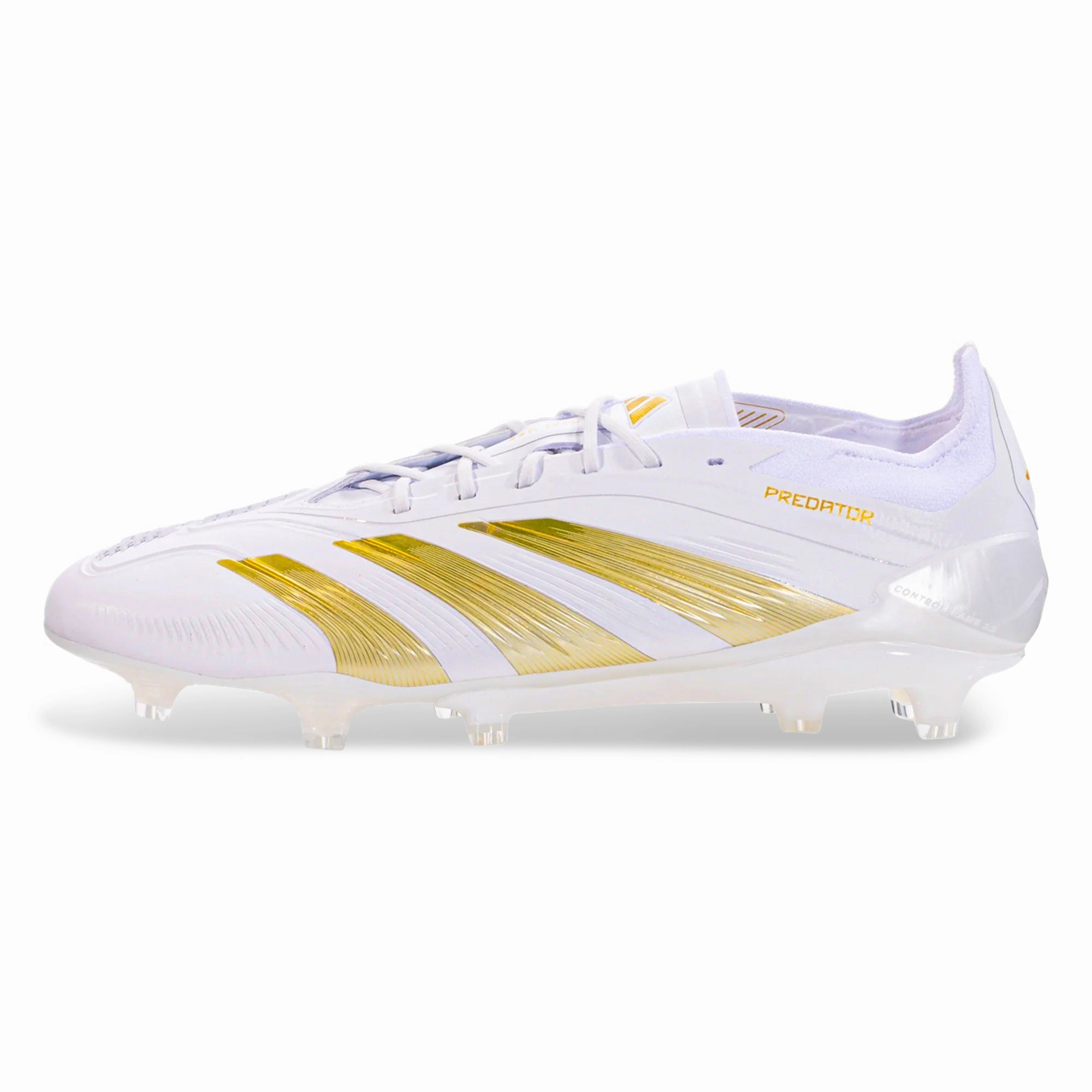 adidas Predator Elite FG Soccer Cleats (White/Gold Metallic)