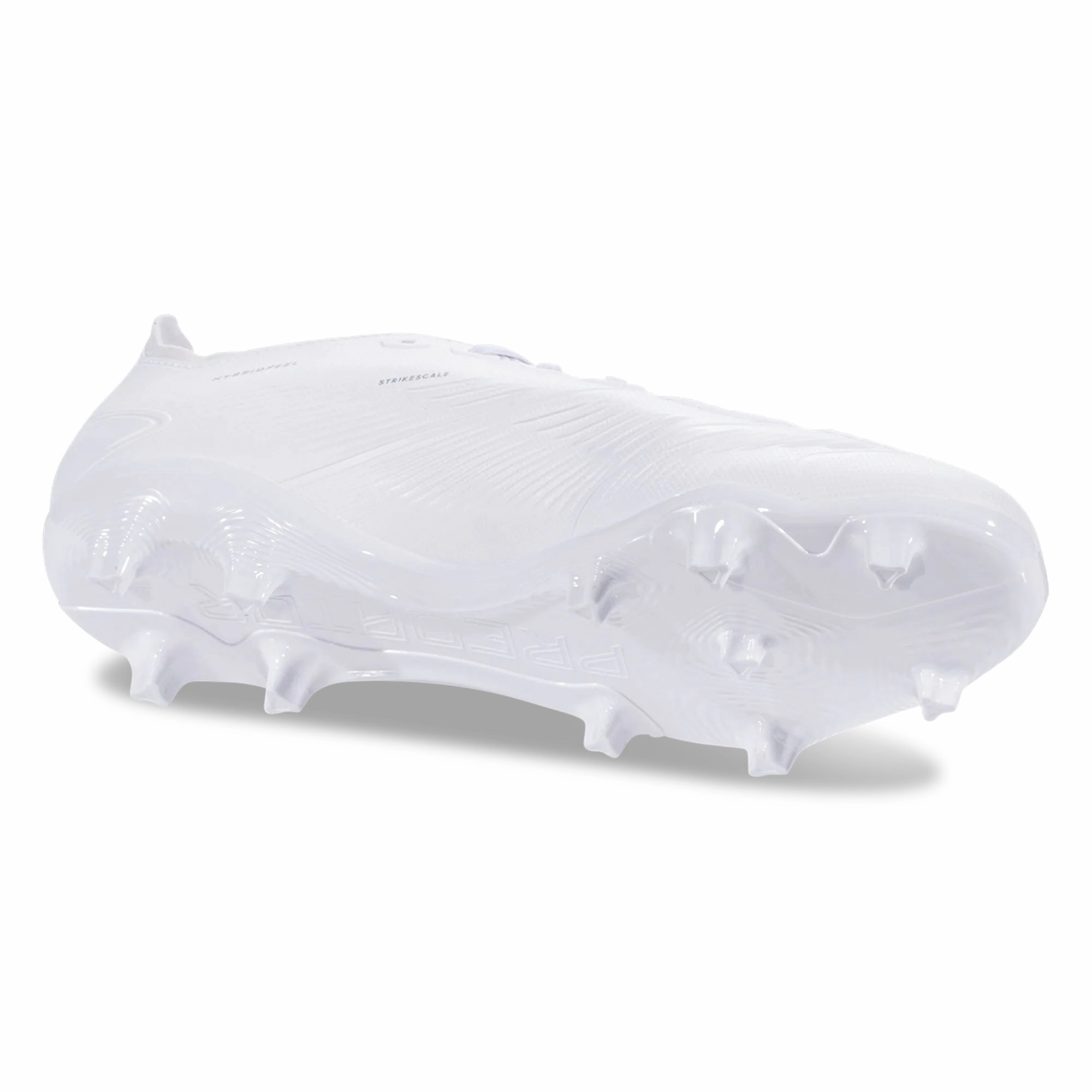 adidas Predator League Firm Ground Soccer Cleats (White/Silver Metallic)