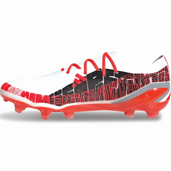 adidas X Speedportal Messi.1 Firm Ground Soccer Cleats (White/Red)