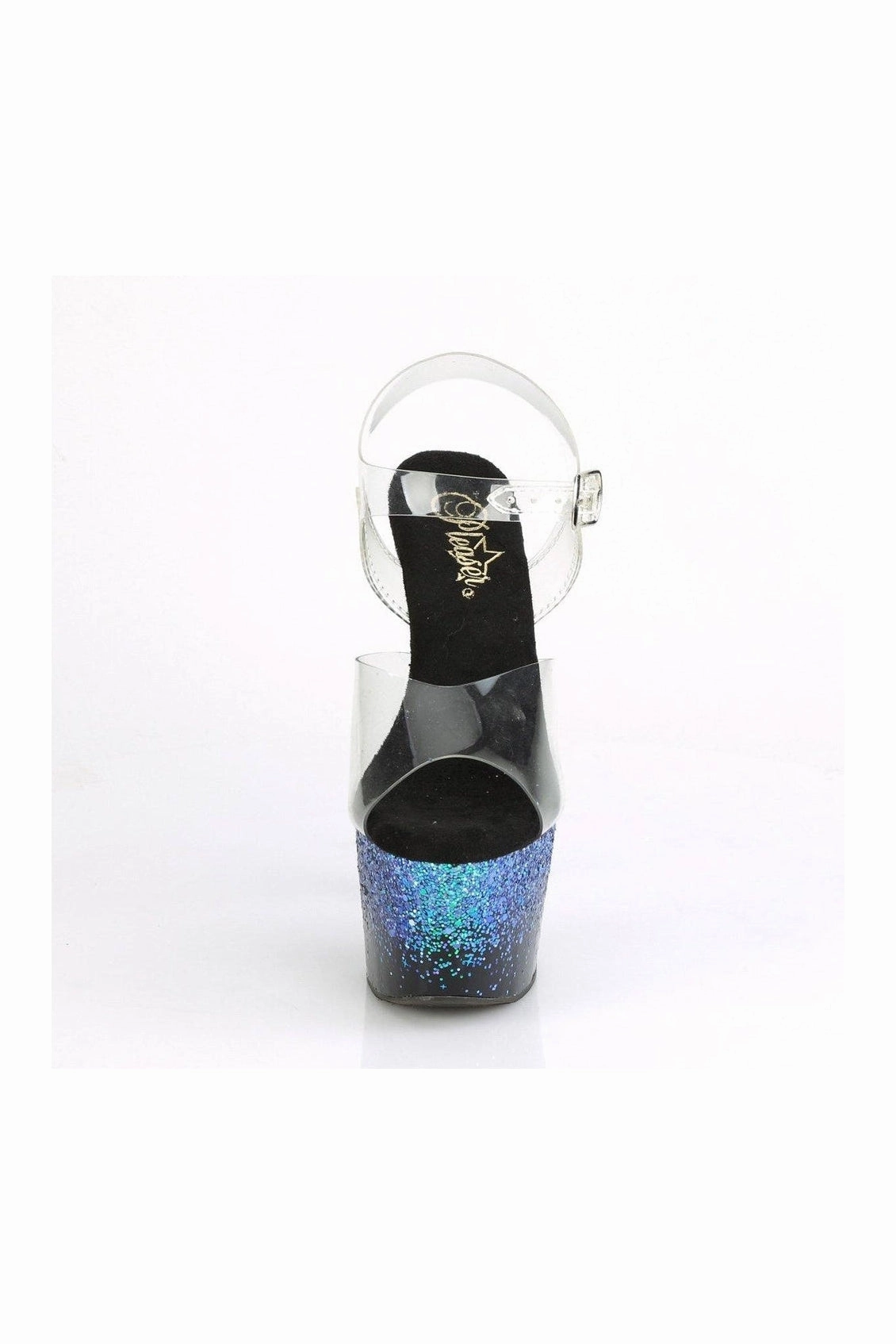 ADORE-708SS Exotic Sandal | Blue Vinyl