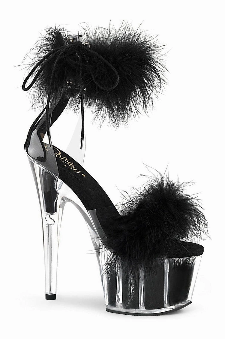 ADORE-724F Exotic Sandal | Clear Vinyl