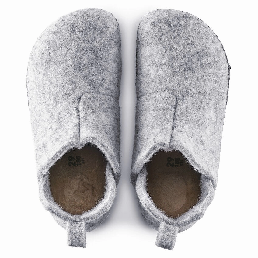 Andermatt - Light Grey Wool Felt Shearling Kids