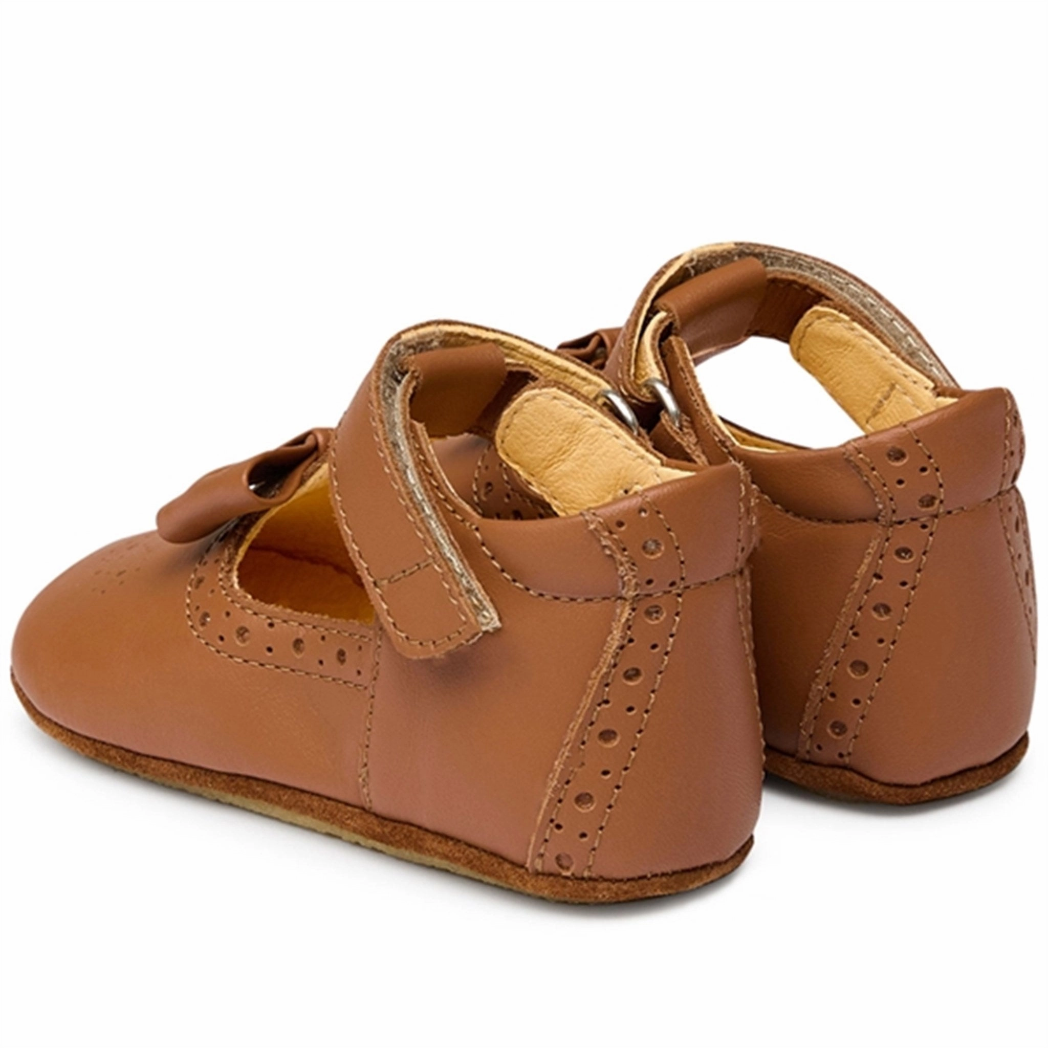 Angulus Indoor Shoes w Velcro Cognac/Cognac