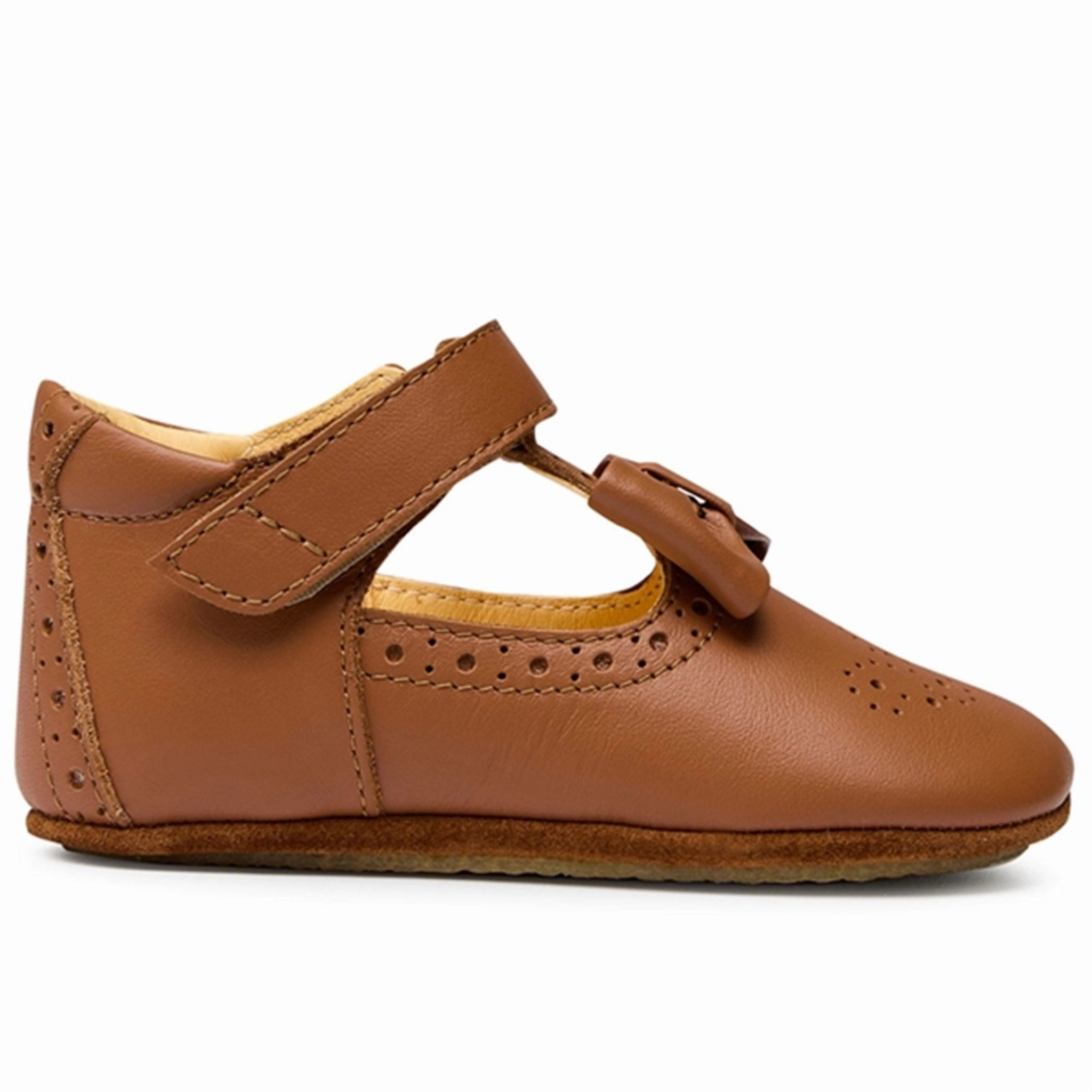 Angulus Indoor Shoes w Velcro Cognac/Cognac