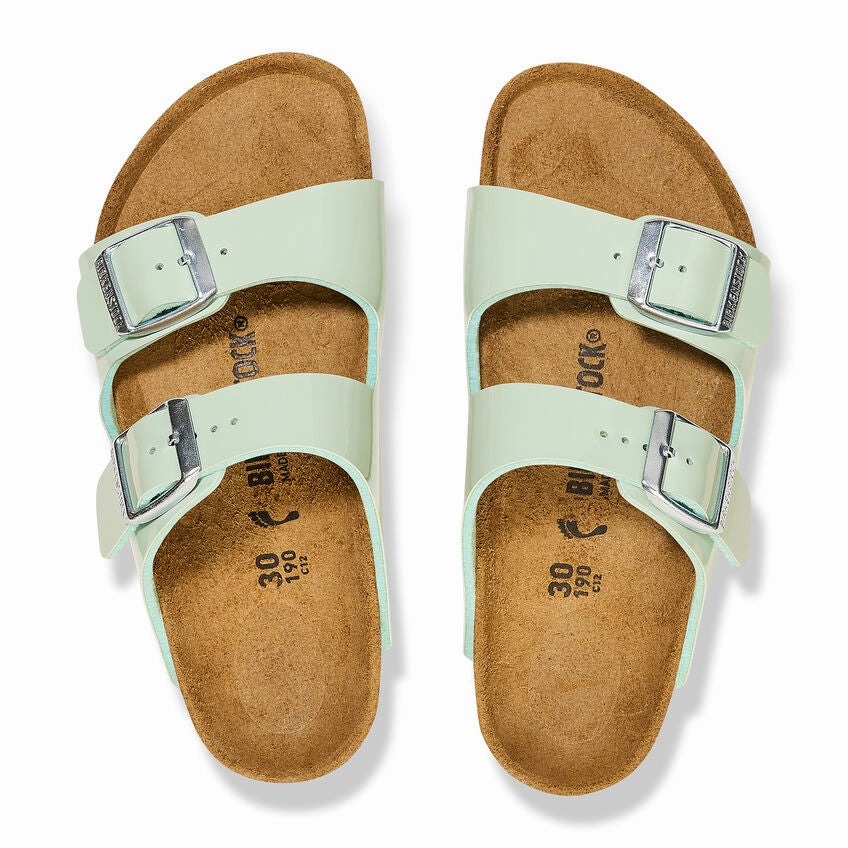 Arizona Kids - Surf Green Patent Birko-Flor||Arizona pour enfants - Birko-flor vert surf verni