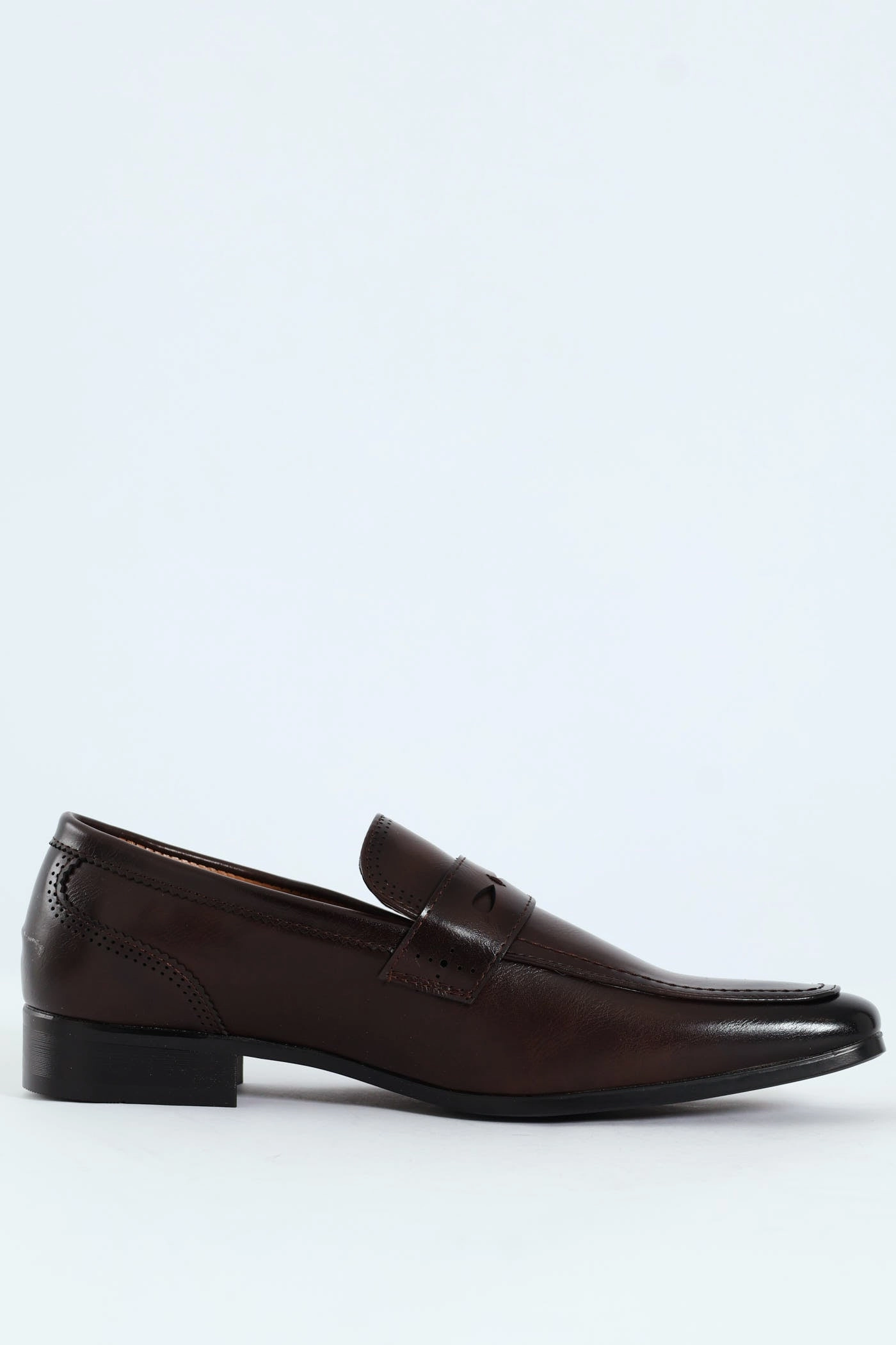 Banded Slip On Smart Shoe - Brown