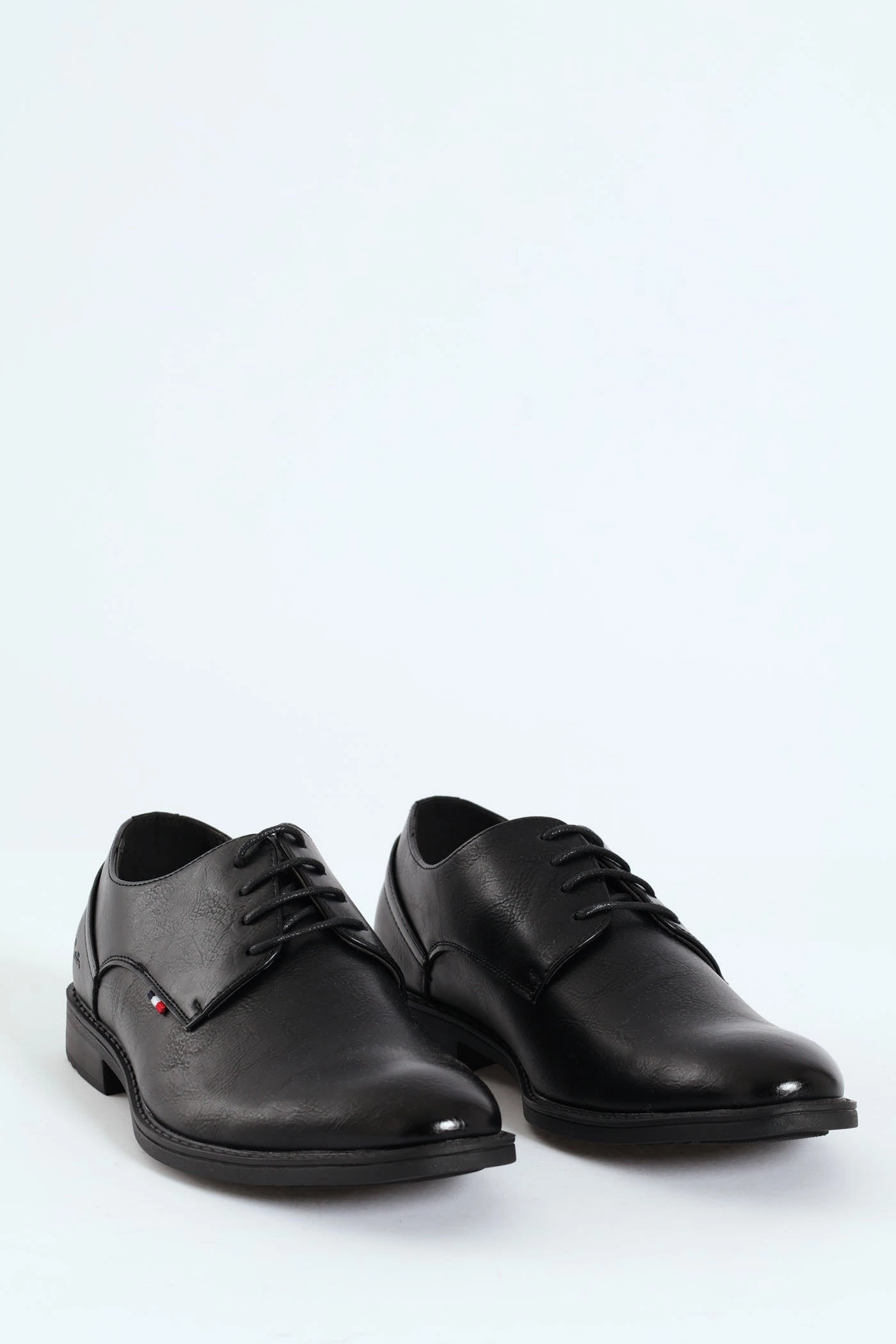Basic Shadow Spray Lace Up Derby Shoe - Black