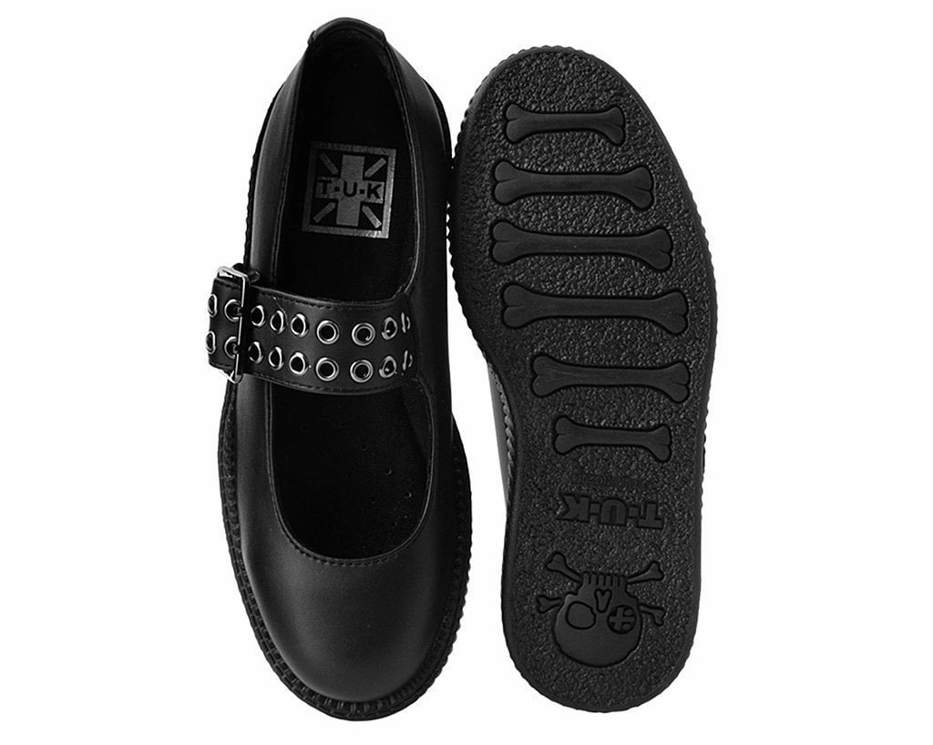 Black TUKskin Mary Jane Viva Mondo Creeper