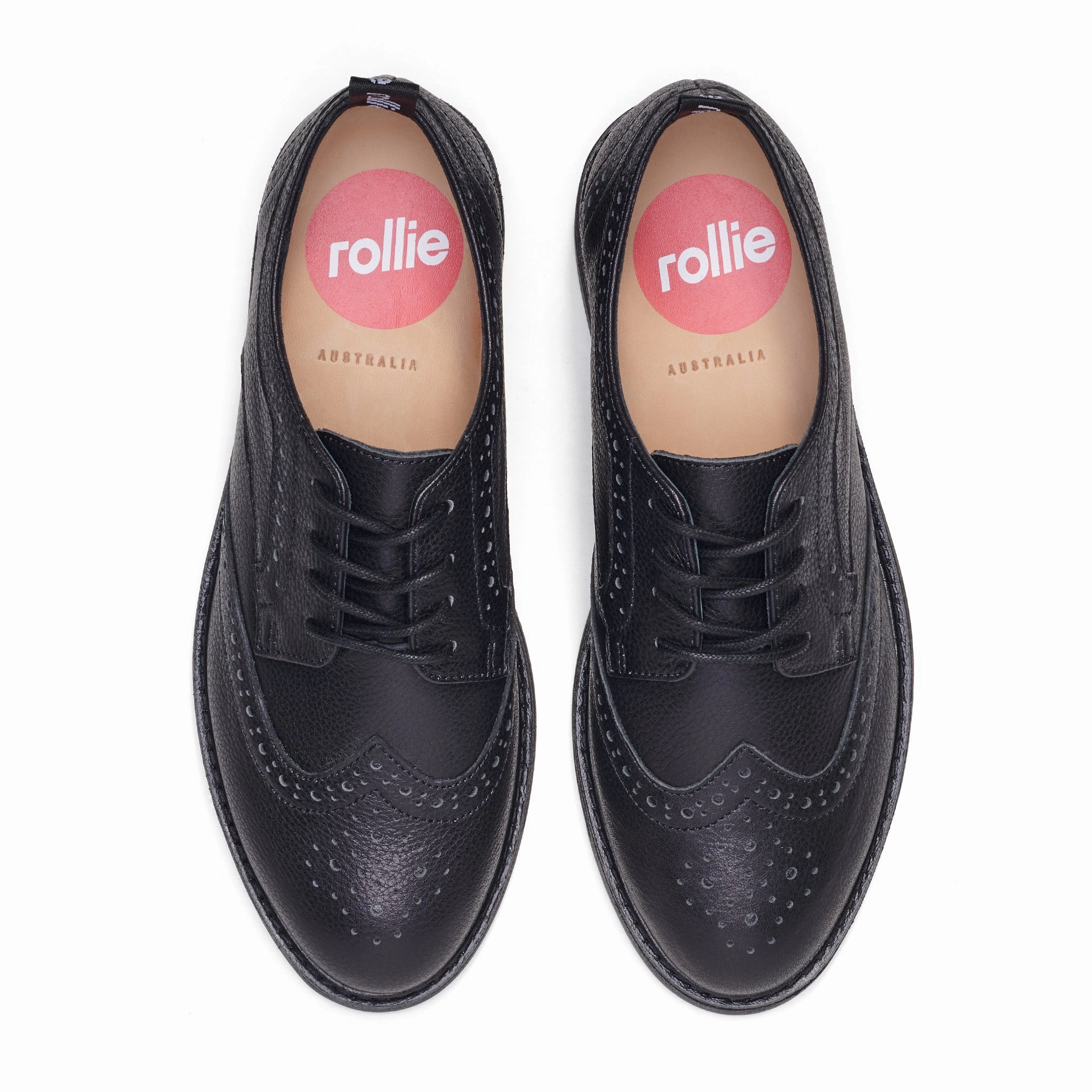 Brogue Rise All Black Tumble