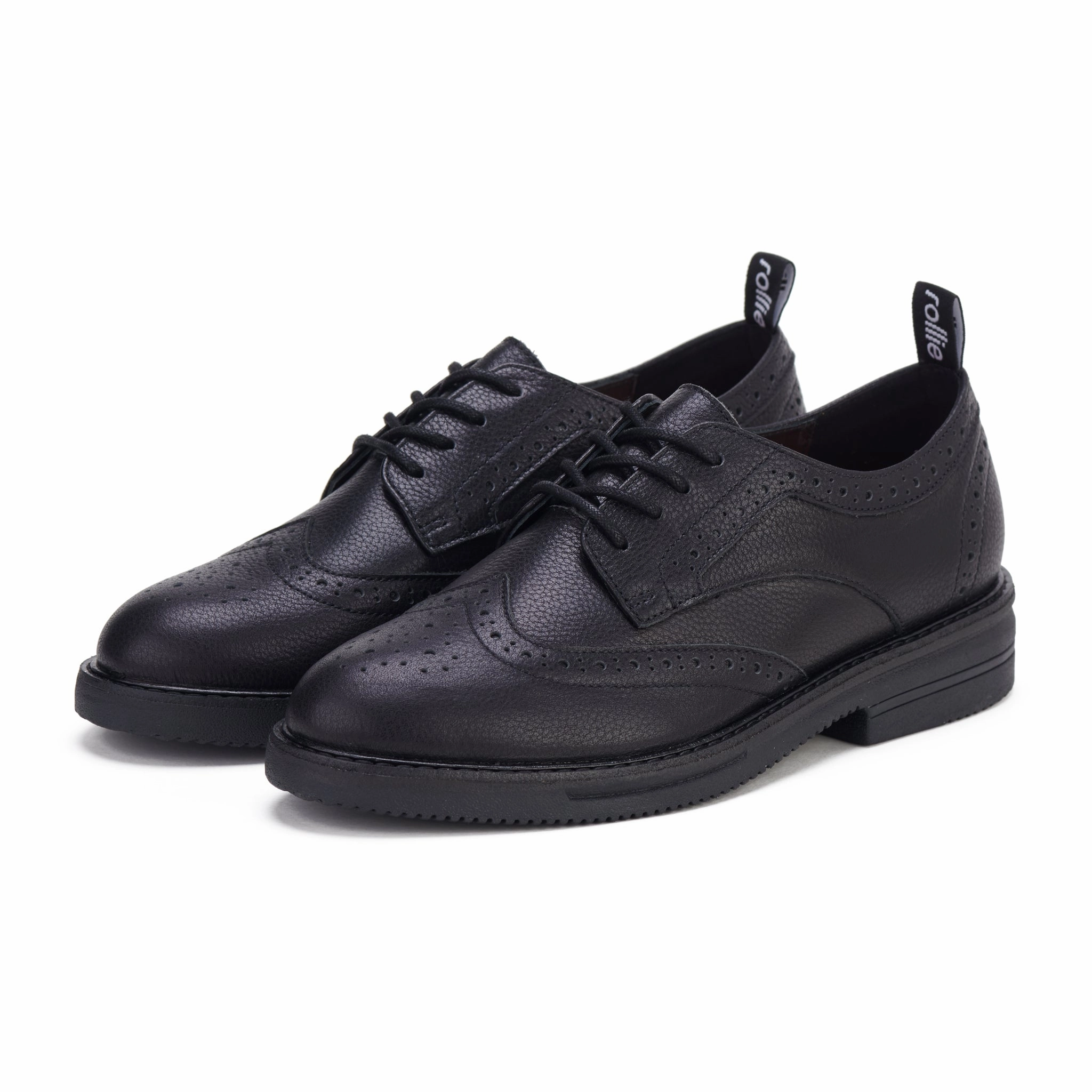 Brogue Rise All Black Tumble