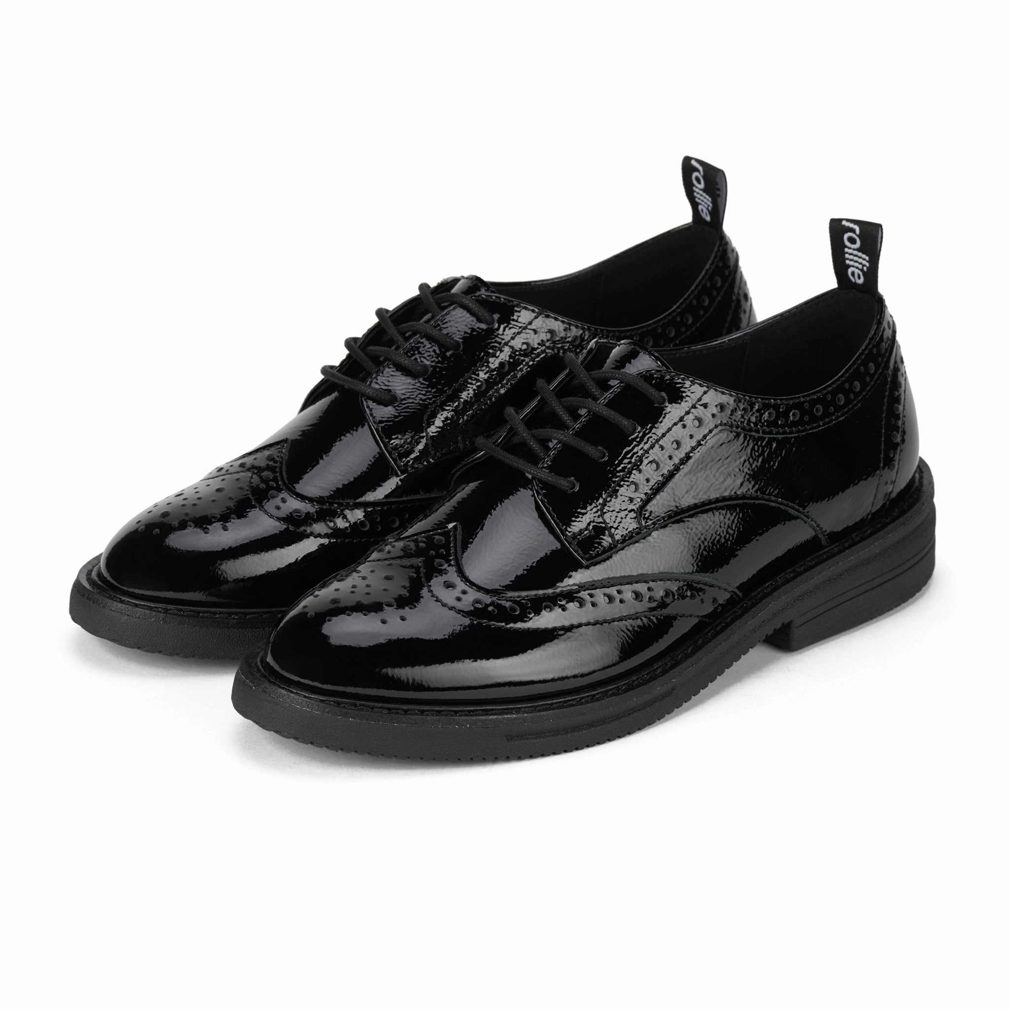 Brogue Rise Black Patent