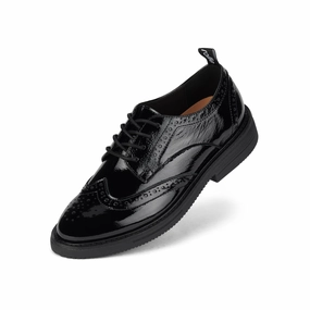 Brogue Rise Black Patent