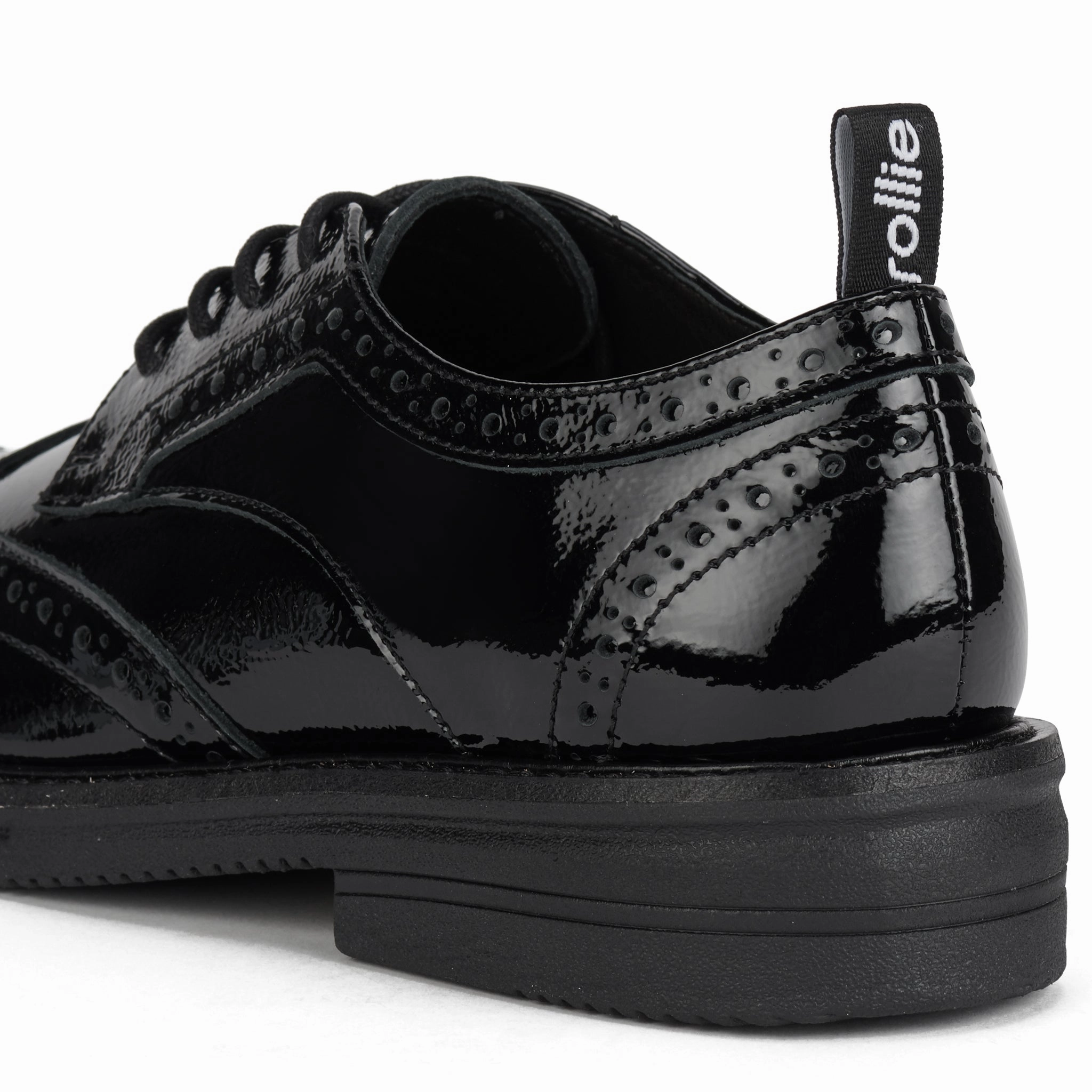 Brogue Rise Black Patent