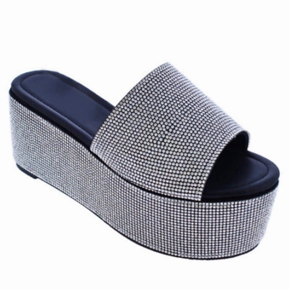 Brooklyn Platform Rhinestone Sandals