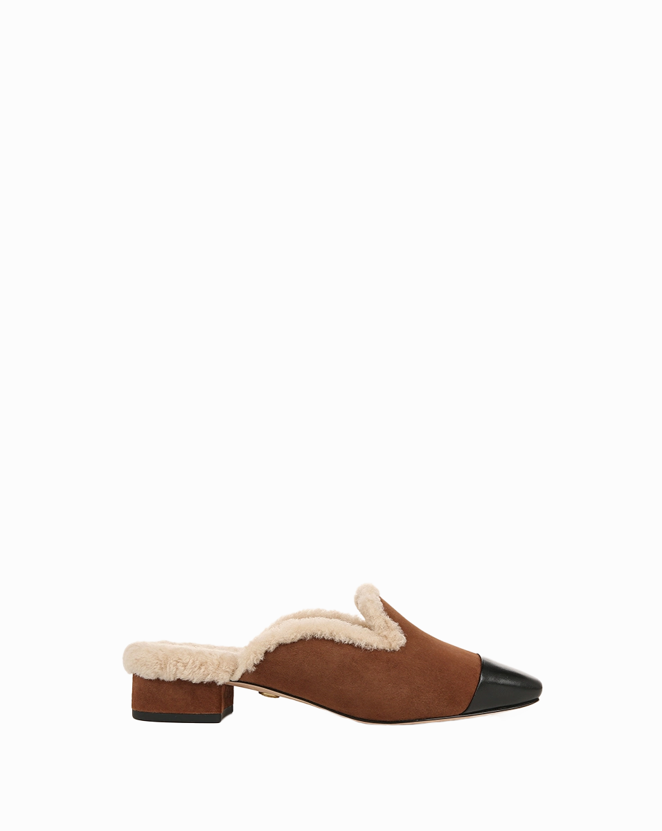 Cecile Shearling Mule