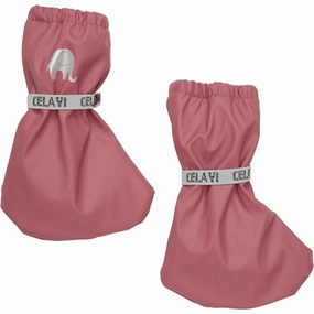 CeLaVi Polstret PU-Footies W. Fleece Slate Rose