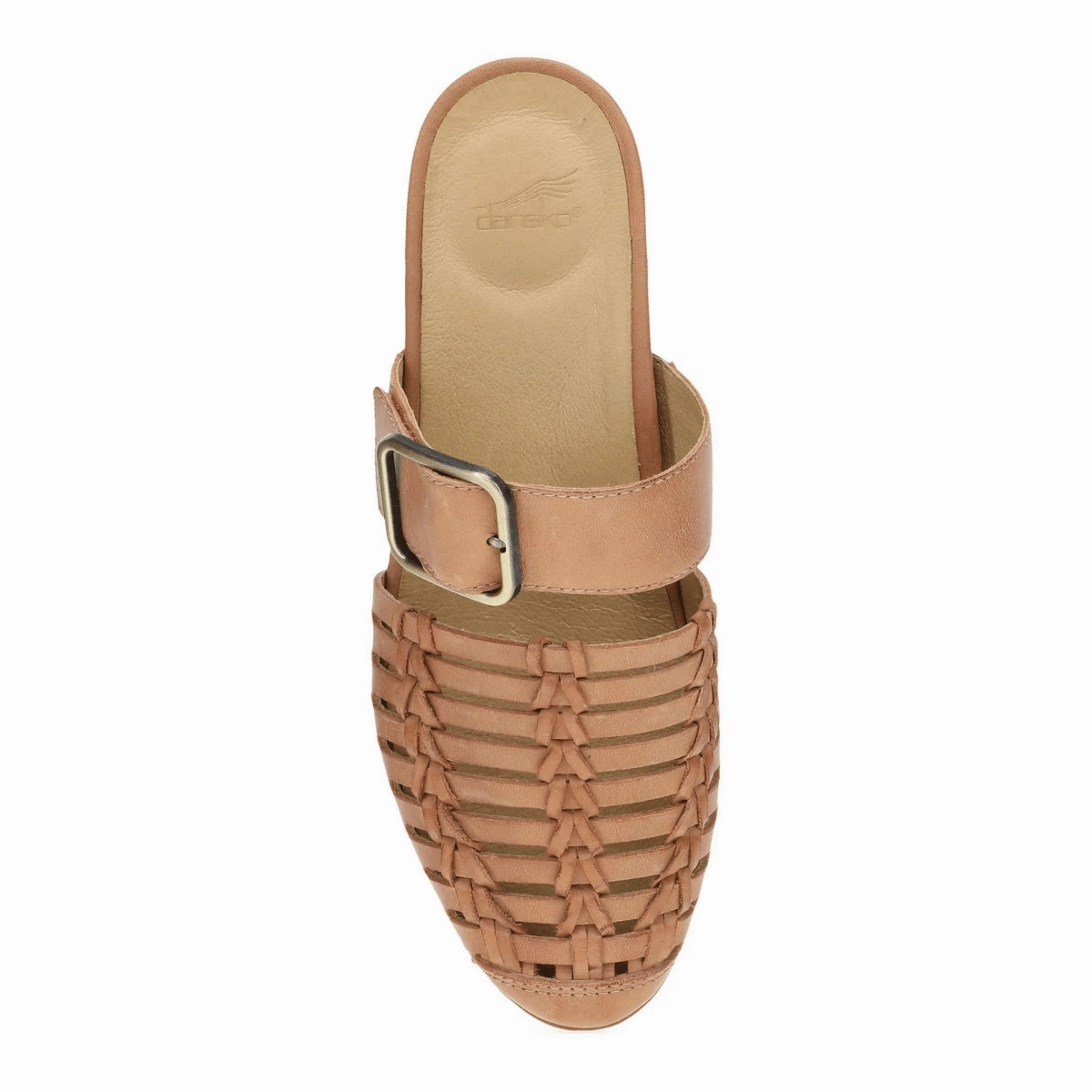 Dansko Women's Leilani Light Tan Burnished Nappa Mule