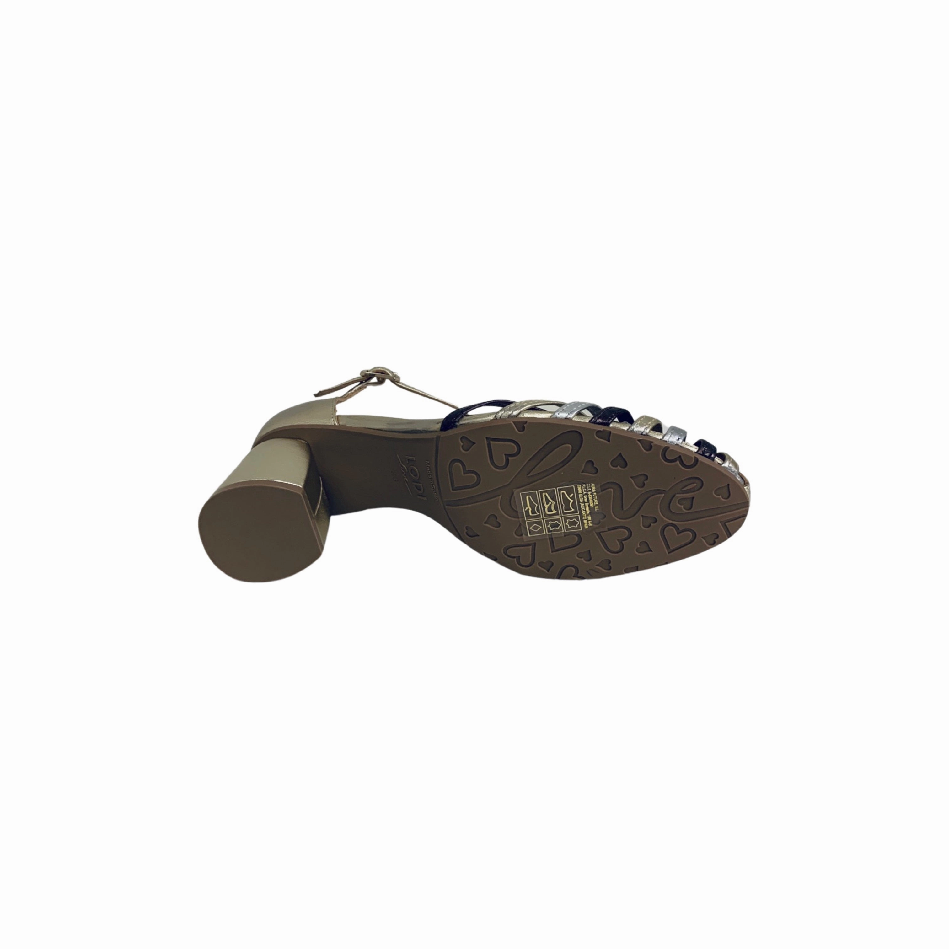DEG3193 Gold/ Silver/Bronze T Strap