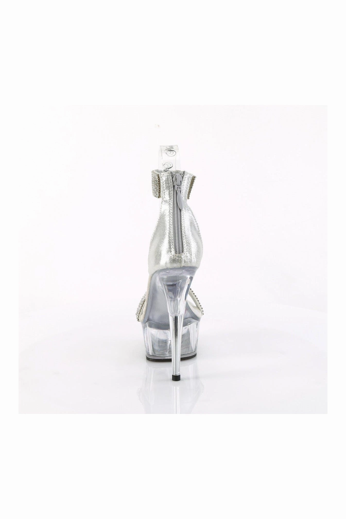 DELIGHT-641 Silver Fabric Sandal