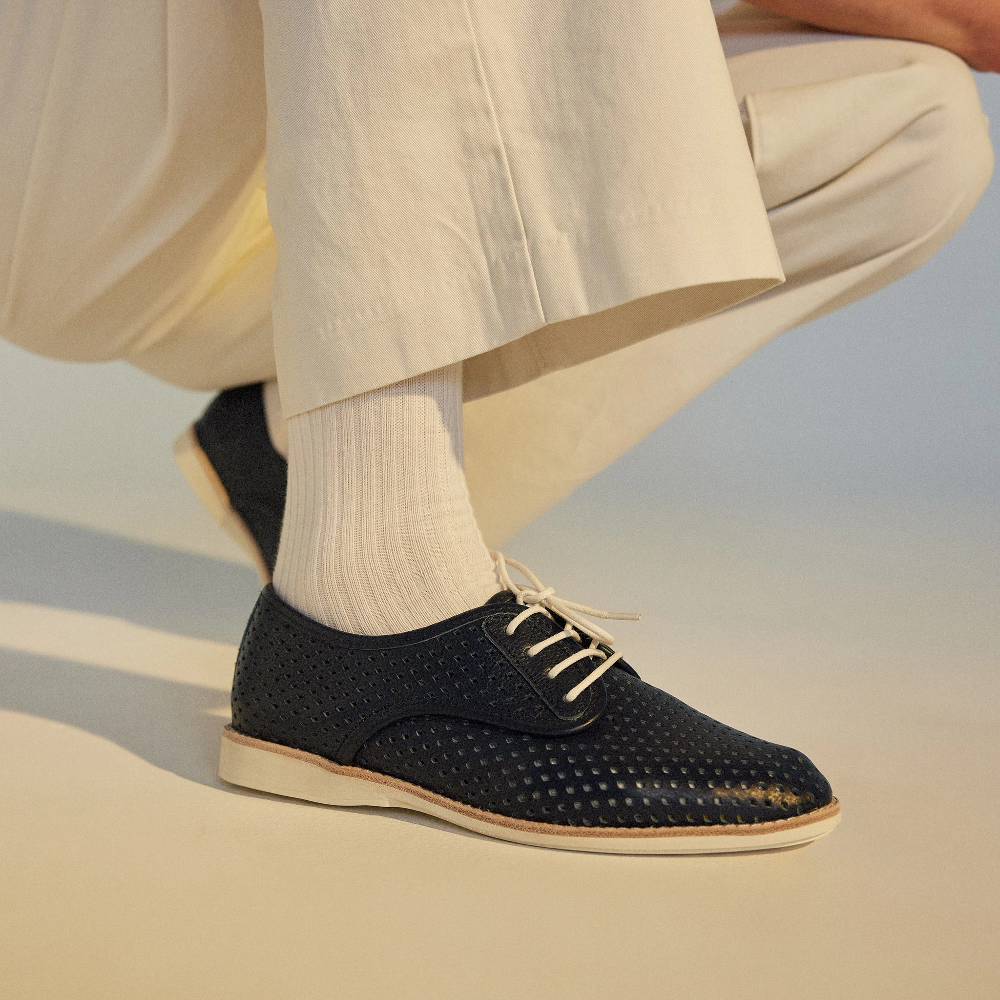 Derby Punch Navy Tumble
