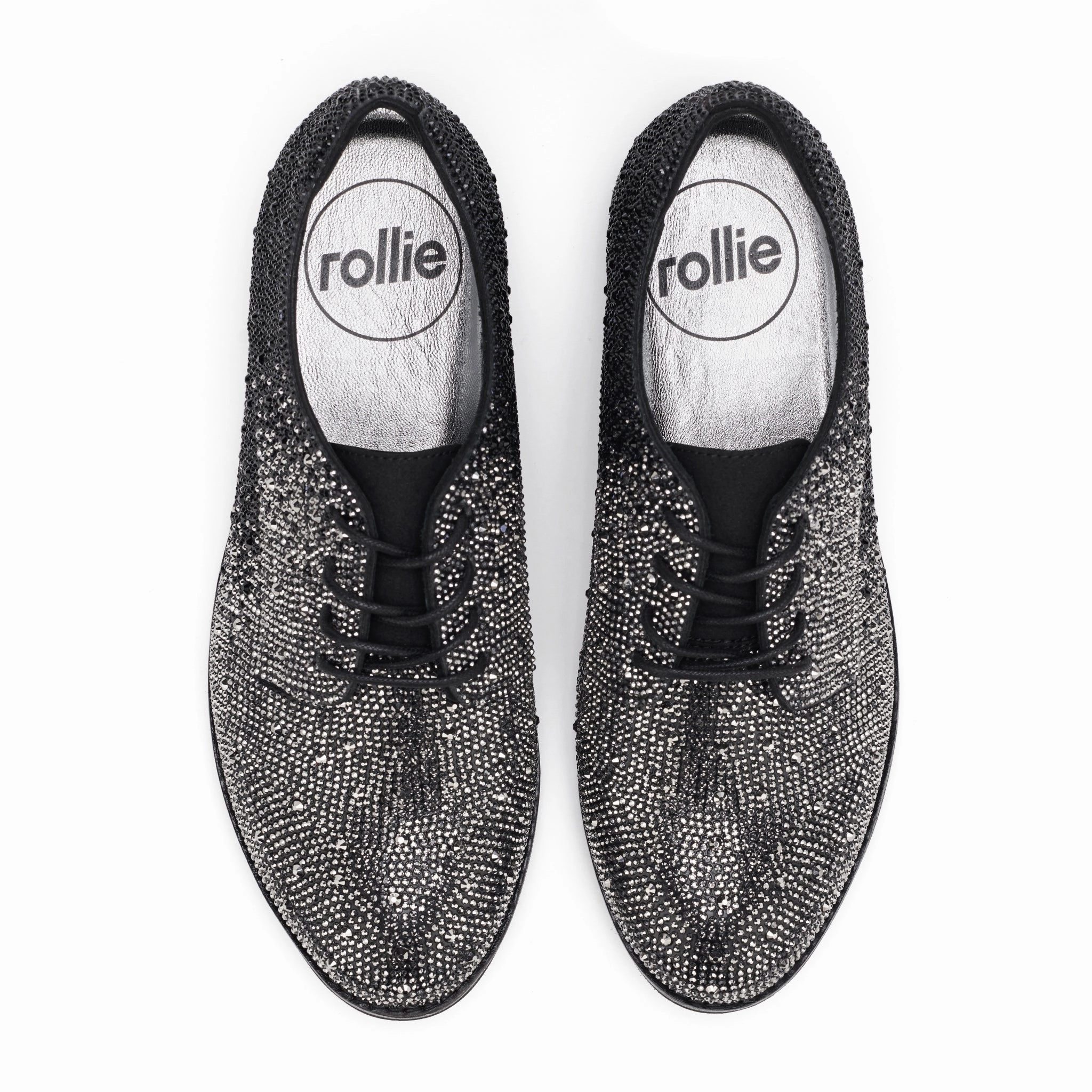 Derby Rhinestone Ombre Black/Silver