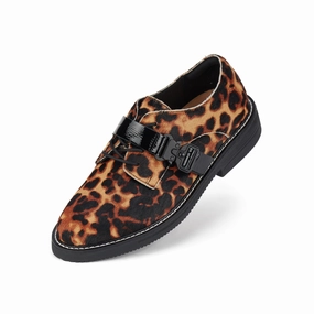 Derby Rise Strap Dark Camel Leopard/Black