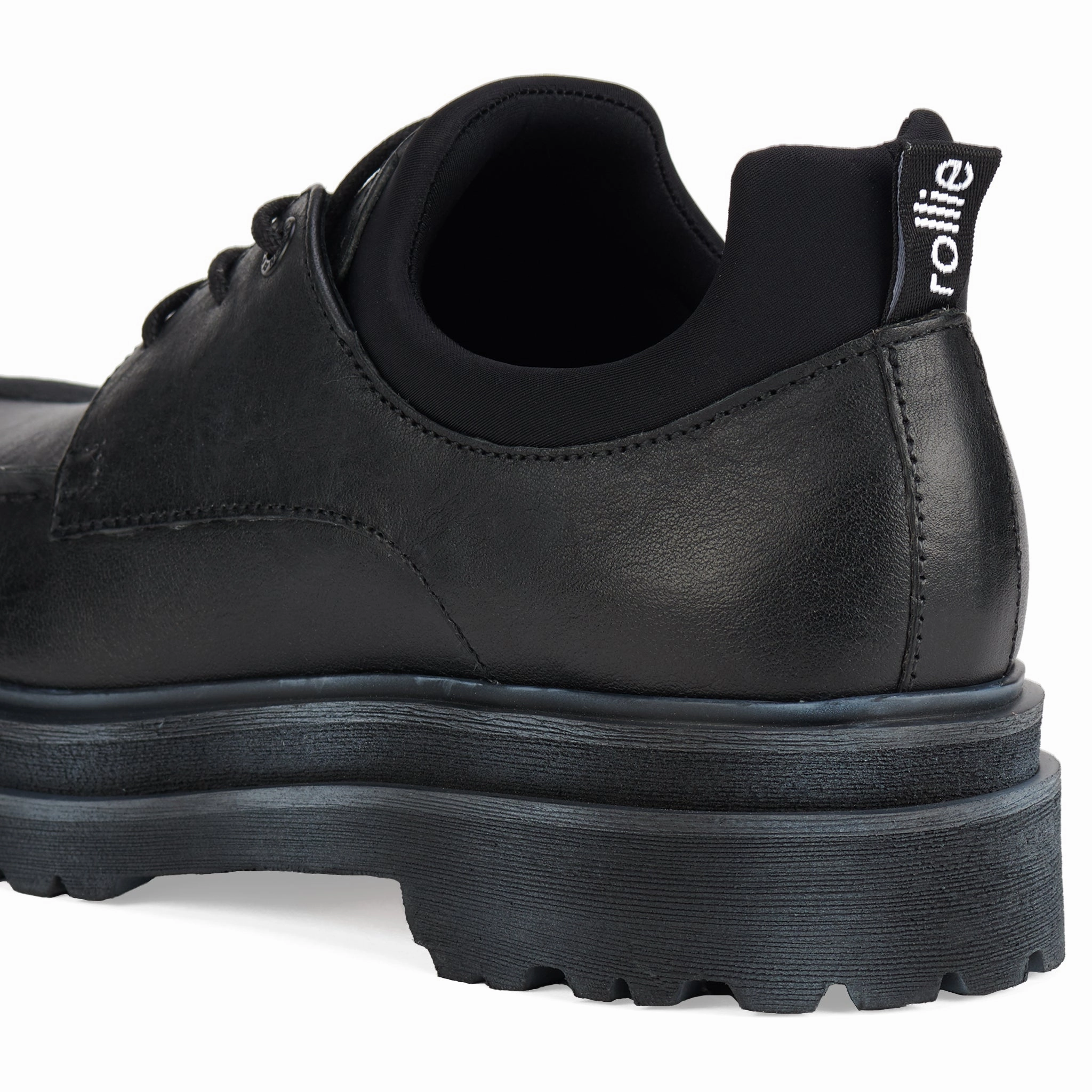 Derby Step Moccasin Black/Neo