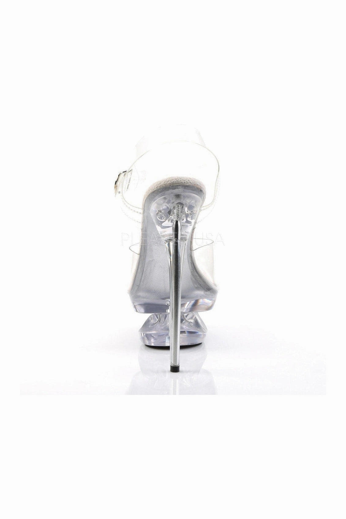 ECLIPSE-608 Platform Sandal  | Clear Vinyl