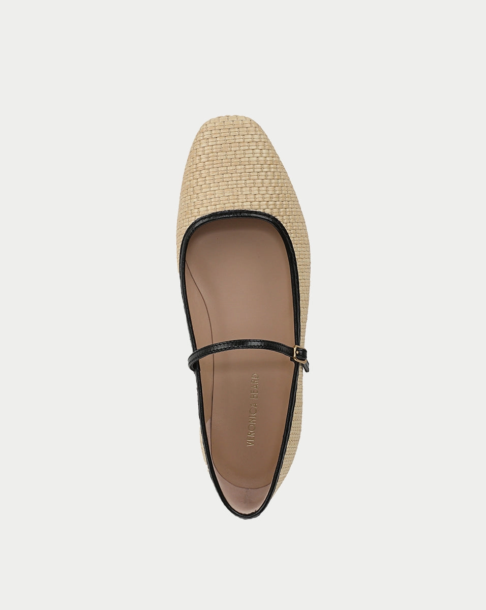 Ellie Raffia Flat