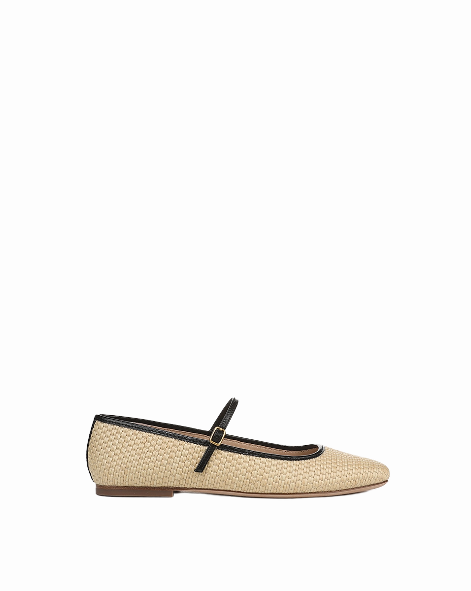 Ellie Raffia Flat