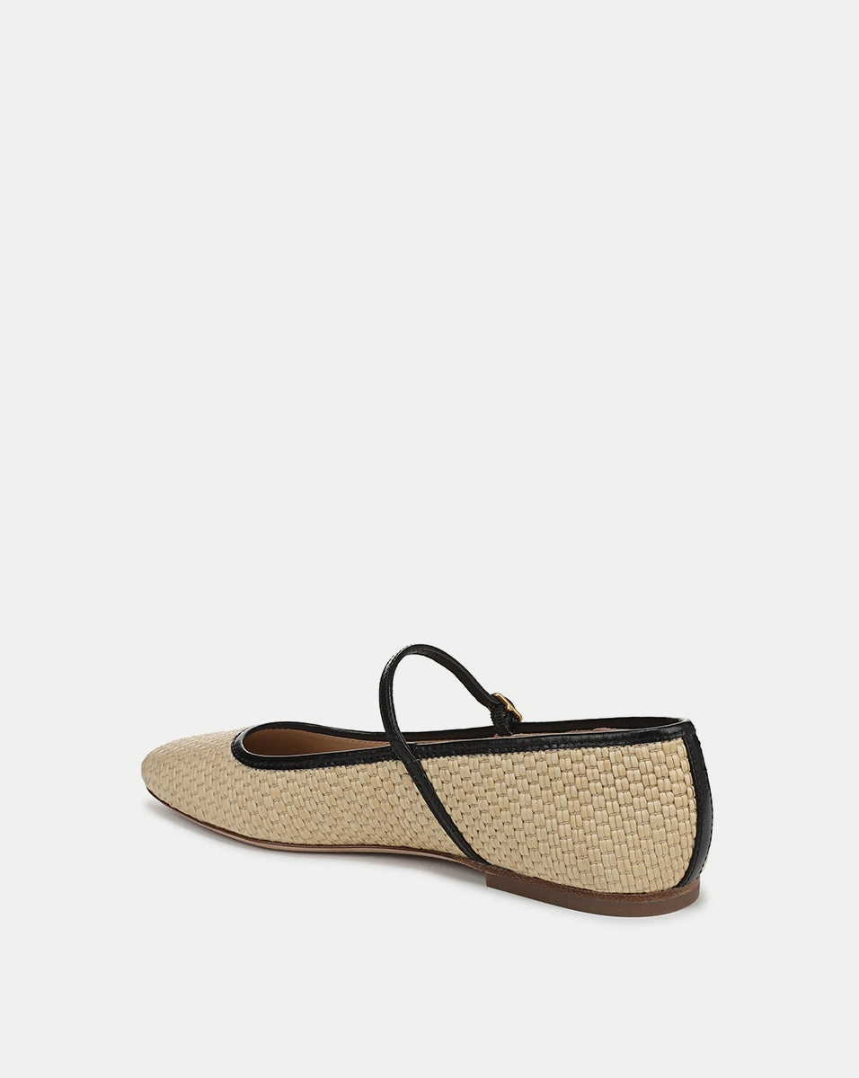 Ellie Raffia Flat